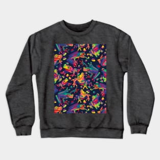 Rainbow Tree Frogs Crewneck Sweatshirt